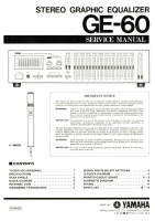 Yamaha GE-60 - Service Manual 